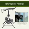 Outsunny Hollywoodschaukel 3-Sitzer Gartenschaukel mit Produktbild-Vorschau 4