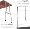 Table de toilettage avec potence - noir/gris Voir les images du produit 3