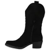 VAN HILL Damen Cowboystiefel Stiefel Stickereien Schuhe Produktbild-Vorschau 2