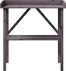 Přesazovací stůl s policí šedý 78 x 38 x 82,5 cm masivní Náhled obrázku produktu 4
