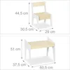 Relaxdays Kindersitzgruppe, Kindertisch Set, Tisch und Produktbild-Vorschau 4