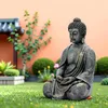 INtrenDU Buddha Gartenfigur Sitzend 38 cm | Wetterfeste Produktbild-Vorschau 5