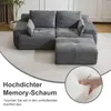 Sofa 2-Sitzer Sofa ohne Montage, Cordstoff, ergonomisch & Produktbild-Vorschau 2