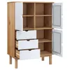 vidaXL Vysoká deska OTTA Brown&White 85x43x125 cm Náhled obrázku produktu 4