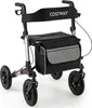 COSTWAY Rollator faltbar, 2in1 Rollstuhl & Reiserollator Produktbild-Vorschau 1