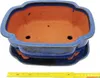 Bonsai-Schale mit Unterteller Gr. 5 - blau - haitang I4 - L Produktbild-Vorschau 2