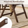 COSTWAY Esszimmerstühle 2er Set, Klappstühle Rattan, Produktbild-Vorschau 8