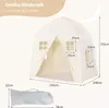 COSTWAY Dětský stan, velký stan pro princezny s přenosnou Náhled obrázku produktu 5