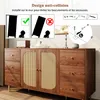 OKWISH Buffet Design Rotin et Bois - Avec 6 Tiroirs et 2 Voir les images du produit 6