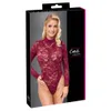 Roter Spitzenbody Größe M mit Ornament-Spitze im Produktbild-Vorschau 1