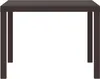vidaXL Tavolo da giardino marrone 100 x 100 x 73 cm in poly Anteprima dell’immagine prodotto 1