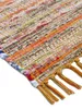 Flachgewebeteppich Kelim Chindi Gelb 120x170 cm | Moderner Produktbild-Vorschau 4