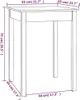 A line drawing diagram of a wooden table with dimensions labeled. Podgląd zdjęcia produktu