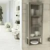 osoltus Wandschrank Riffelglas Stahl Regal cube Warm Grey Produktbild-Vorschau 4