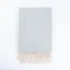 HOME DELUXE Wolldecke MILA Grau - 140 x 200 cm | Wolldecke Produktbild-Vorschau 1