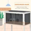 PawHut Hamsterkäfig aus Holz für Zwerghamster Nagerkäfig Produktbild-Vorschau 8