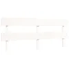 vidaXL Lit en bois massif avec tête de lit blanc 6FT Super Voir les images du produit 8