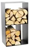 Rack à bûches CASO en acier noir avec rangement 45x30x80 cm Voir les images du produit 17