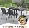 KOMFOTTEU Gartentisch ausziehbar für 4-6 Personen, Esstisch Produktbild-Vorschau 7