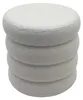 riess-ambiente Runder Polsterhocker VOGUE 40cm weiß Bouclé Produktbild-Vorschau 9