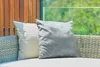 MuchoWow® Outdoor Kissen - Marmor - Blau - Glitter - 40x40 Produktbild-Vorschau 3