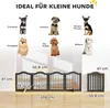 PawHut Absperrgitter Hund Freistehendes Schutzgitter mit Produktbild-Vorschau 3
