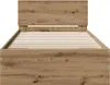 vidaXL Bettrahmen mit Kopfteil Artisan-Eiche 90 x 200 cm Produktbild-Vorschau 5