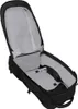 An open black backpack with a gray interior. Produktbild-Vorschau