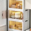 Boîte de rangement pliable avec couvercle,3 niveaux de Voir les images du produit 2
