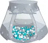 Selonis namiot zamek nz-100x z piłeczkami 6cm szary: Podgląd zdjęcia produktu 1