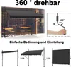 LZQ 200x120cm Klemmmarkise Einziehbar Balkonmarkise mit Produktbild-Vorschau 4