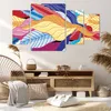 Bild auf Leinwand - Leinwandbild - 4 Teile - Muster Blätter Produktbild-Vorschau 7