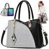 OKWISH Elegante Damen Handtasche mit Karomuster,große Produktbild-Vorschau 1