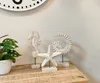 Holz Skulptur weiß- braun Dekofigur Tisch-Deko Maritim Produktbild-Vorschau 1