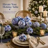 12 Chinoiserie-Kugelornamente, blau-weiß, 6,76 cm, Weihnachtsbaum Produktbild-Vorschau