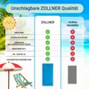 Strandtuch XXL aus Baumwolle, 100x200 cm, blau mit Produktbild-Vorschau 6