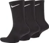 Three black Nike crew socks are displayed side-by-side against a white background. Produktbild-Vorschau