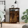 vidaXL Nachttisch Räuchereiche 40x42x60 cm Holzwerkstoff Produktbild-Vorschau 1