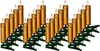 Lichterkette Mini Weihnachten Baum Deko 20 Kerzen gold Produktbild-Vorschau 3