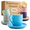 Espressotassen Farbig Pastel Matt 6er Set Produktbild-Vorschau 1