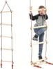 Verk 01536 Dřevěný provazový žebřík 185 cm Náhled obrázku produktu 1