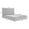 BEAUTYSOFA | Polsterbett MELVIO 160 × 200 cm Velvet Grau, Produktbild-Vorschau 14