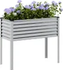 vidaXL Záhradný kvetináč 100 x 45 x 90 cm Pozinkovaná oceľ Náhľad obrázku produktu 2