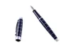 A black and silver fountain pen and its cap are shown against a white background. Produktbild-Vorschau