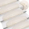 Vidaxl -Treppenmatten 15 ST 65x21x4 cm Weiß Podgląd zdjęcia produktu 3