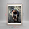 Gerahmtes Poster - Rahmen in heller Eiche - Ballerina Produktbild-Vorschau 5