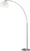 Bogenstehlampe, Metall, Acryl, weiß, E27, H 180 cm Produktbild-Vorschau 1