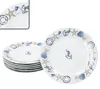 Neptun sada 6 námořních talířů na dorty a zákusky porcelán Náhled obrázku produktu 1