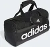 A black Adidas duffel bag with white lettering. Produktbild-Vorschau