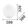 Ideal Lux MAPA TL1 D30, Weiß, Glas, Metall, Schlafzimmer, Produktbild-Vorschau 8